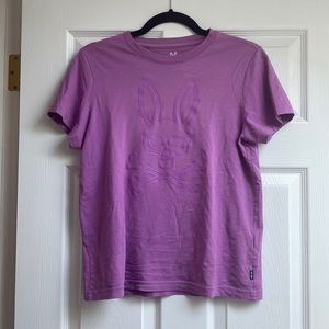 Psycho Bunny light purple Graphic Tee